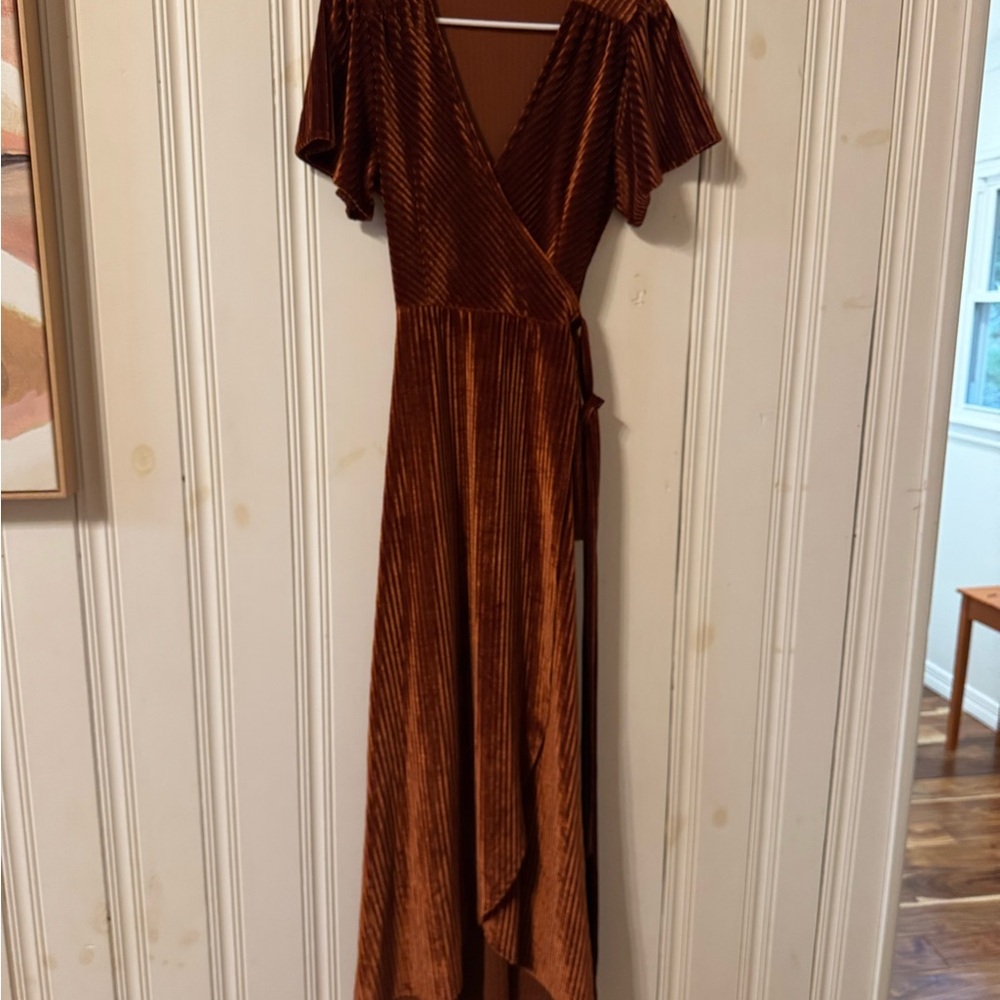 Baltic Born velvet Wrap Gown